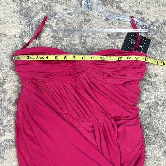 NWT Ieena Mac Duggal 11565 Strapless Sweetheart Neckline Ruched Dress Mini Sz 4 - Picture 10 of 14